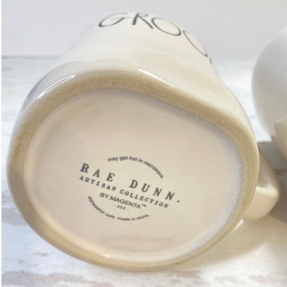 Rae Dunn Groom and Bride Coffee Mugs Artisan Collection Set of 2 - Picture 7 of 12